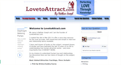 Desktop Screenshot of lovetoattract.com