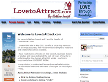Tablet Screenshot of lovetoattract.com
